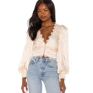 For Love & Lemons Natalie Crop Top